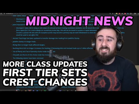 Midnight Update: Class Updates, Tier Set Bonuses, and Crest Changes!