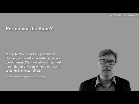 31 Perlen vor welche Schweine? - Auflösung