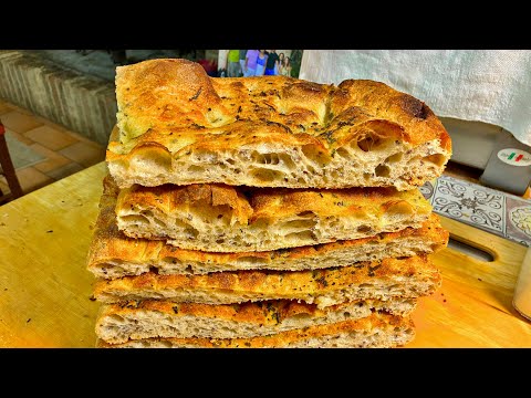 La focaccia rustica bollosa ￼più buona del mondo￼