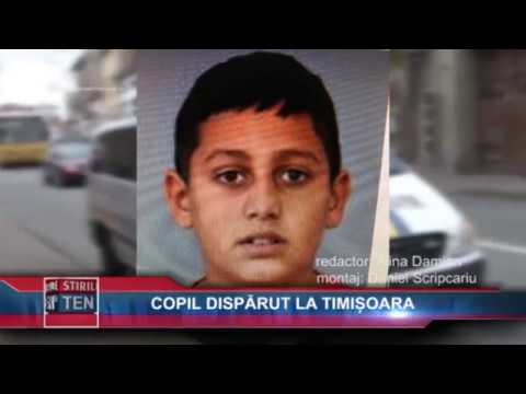 COPIL DISPARUT LA TIMISOARA - 07 IUNIE 2018
