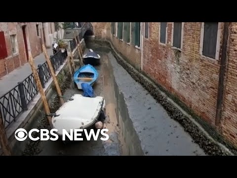 氣候變遷引發義大利乾旱，著名威尼斯運河遭逢乾涸危機（Venice's famous canals are drying up）
