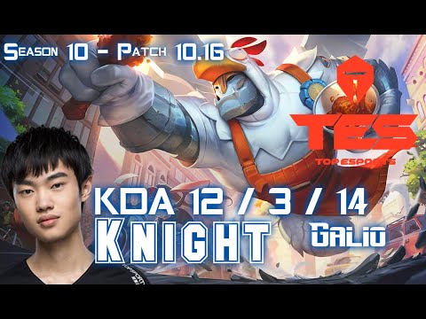 TES Knight GALIO vs KASSADIN Mid - Patch 10.16 KR Ranked