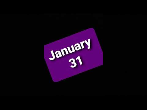 2021 - January 31 - Special Day