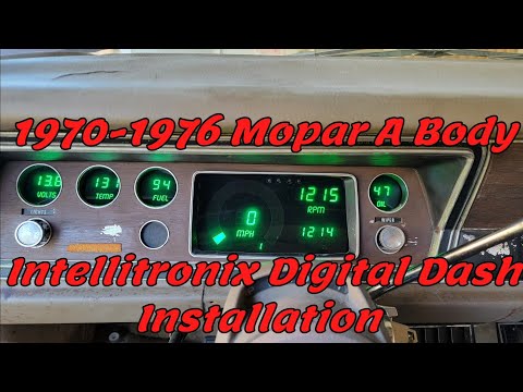 1970-1976 Mopar A Body Intellitronix Digital Dash Installation