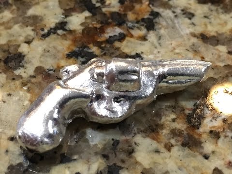 My First Silver Bullion Pour - a 10 gram gun!  (silver stacking unboxing)