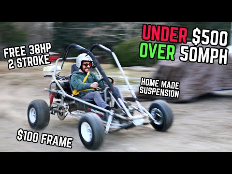 2 Stroke 440cc Budget Cross Kart First Send + Top Speed Run!