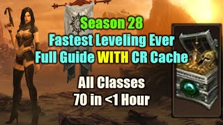 Season 28 Ultimate Leveling Guide WITH Challenge Rift Cache - Level 70 in one Hour or less!