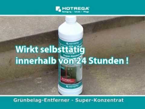 Hotrega Grünbelagentferner Spezialprodukte zum Reinigen, Schützen und Pflegen