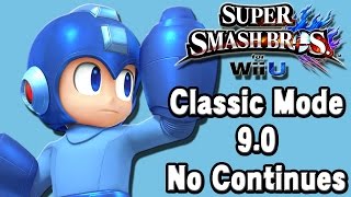 Super Smash Bros. For Wii U (Classic Mode 9.0 No Continues | Mega Man) 60fps