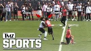 Ezekiel Elliott Puts 21 Savage On The Floor During Huncho Day | TMZ Sports