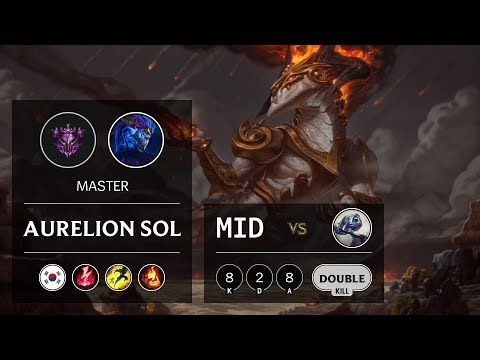 Aurelion Sol Mid vs Fizz - KR Master Patch 10.1