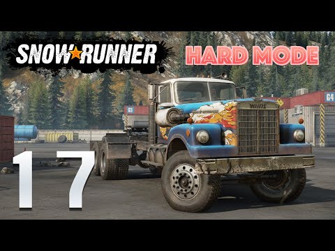 SnowRunner Hard Mode [S01E17] White Western Star to the rescue!