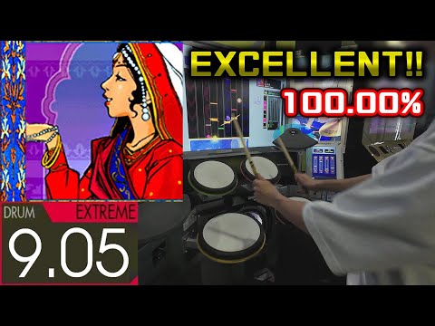 【インド譜面】O JIYA (Extreme-Drum) EXCELLENT! 100.00%【GITADORA】