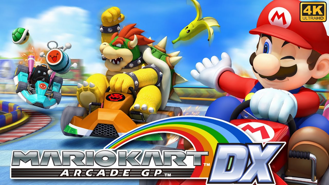 Mario Kart Arcade GP DX 1.18 (English) Gameplay (Arcade) All 14 Courses