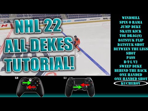 NHL 22 How To Do All Dekes Beginner/Advanced Tutorial (PS5/XBOX)