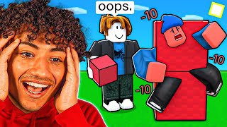 I REACTED To The FUNNIEST Roblox Bedwars Video
