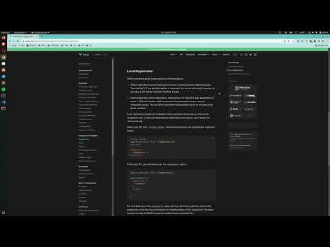 Reading the new VueJs.org docs LIVE! - Part 17 - Component Registration
