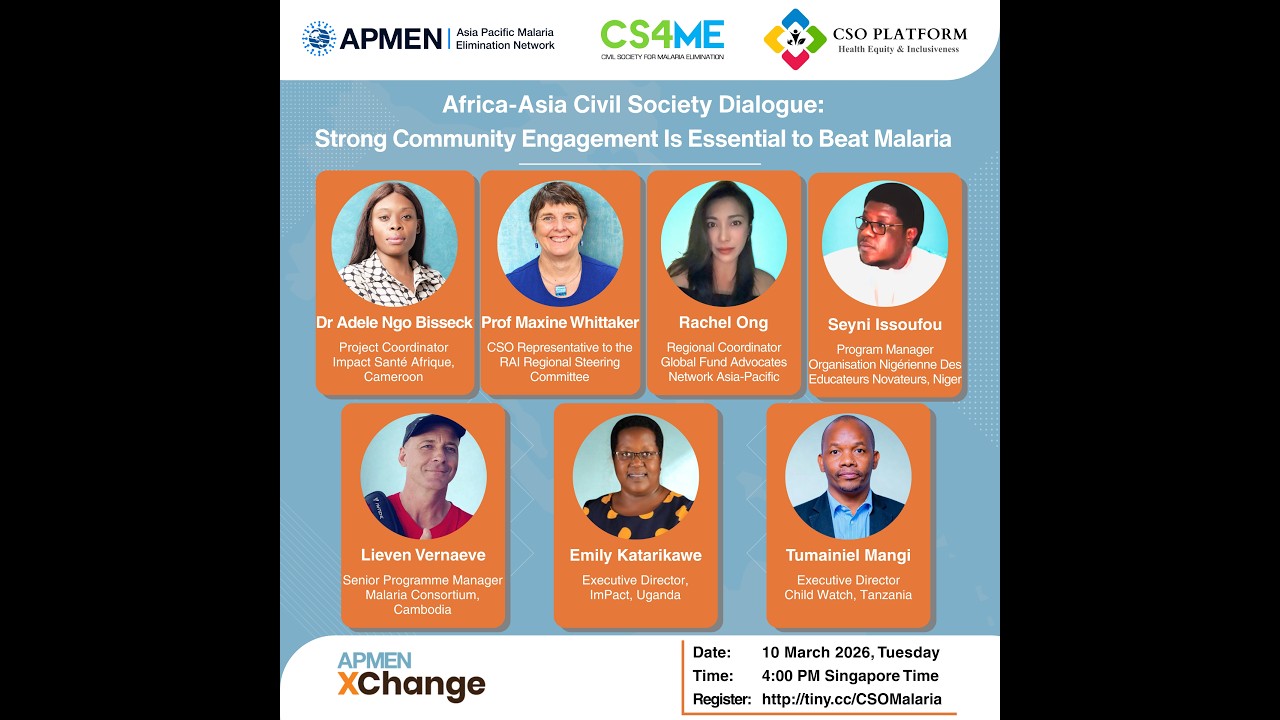 Africa-Asia Civil Society Dialogue: Strong Community Engagement Is Essential to Beat Malaria