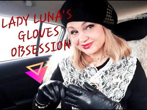 Black #leather #gloves for Lady #ASMR 😊 @LadyLunaChannel