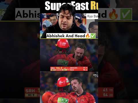 Travis Head And Abhishek Sharma 🥶 | MI VS SRH | #abhisheksharma #mivssrh #travishead #mumbaiindians