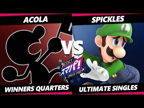 Sumapa 213 - Acola (Game & Watch) Vs. spickles (Luigi) Smash Ultimate - SSBU