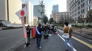 財務省解体デモ(主催者演説の一部)観覧展望の一部