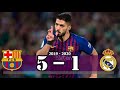 Suarez Hattrick   Barcelona vs Real Madrid 5 1   Goal & Highlights Resumen & Goles Last Matches