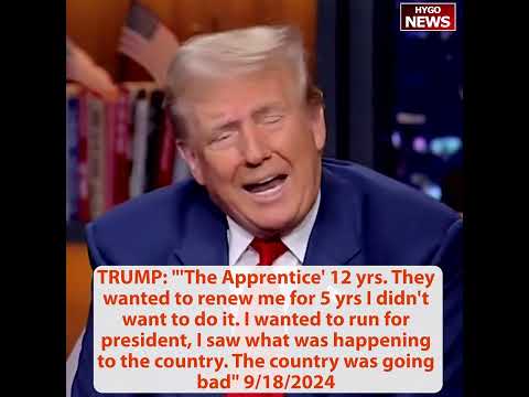 Trump 1ST PRESIDENT TO USE BITCOIN, 12 years The Apprentice I wanted to run for president, low taxes