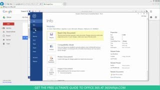 How to Open a Google Doc in Microsoft Word 2013/2016