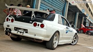 preview picture of video 'Nissan Skyline GTR R32 Drifts & Powerslide - Autodromo De Cascavel Friends Track Day'