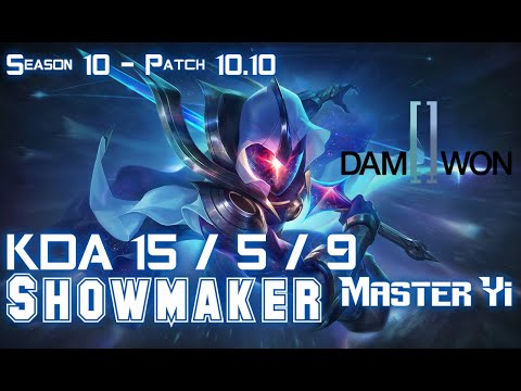 DWG Showmaker MASTER YI vs SYNDRA Mid - Patch 10.10 KR Ranked