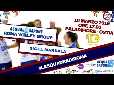 ACQUA & SAPONE ROMA - SIGEL MARSALA, LIVE STREAMING