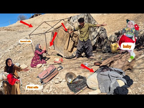 second woman begged her husband not to tear her veil and throw her out.