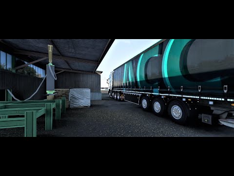 ETS#516  We transport 20 tons of wooden beams from Teruel to Canfranc-Estación in Spain.