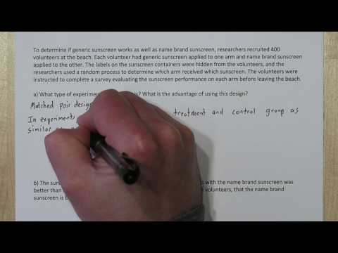 Matched Pair Design for Experiments & Generalization