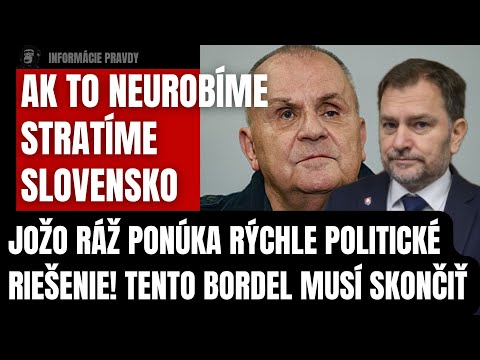 Tento BORDEL musí skončiť! Jožo Ráž ponúkol rýchle politické riešenie! Ak to neurobíme stratíme