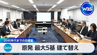 原発 最大5基 建て替え 2040年代までの目標案【WBS】