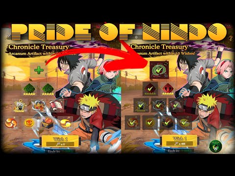 Pride Of Nindo Chronicle Treasury (Arcanum Artifact within 10 Wishes!) Descent Of Tendo Naruto RPG