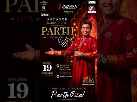 PARTH OZA LIVE IN BAY AREA | OPEN AIR GARBA UNDER THE STARS 2026 | SEPT 19