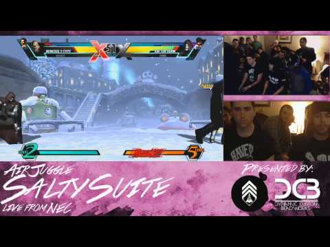 AirJuggle Salty Suite - NEC 15 - UMVC3 - DCB | Chris D VS. Scamby