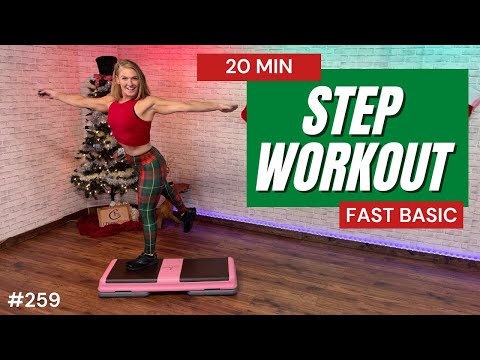 Fast Basic Step Aerobics -Only 20 minutes of pure cardio FUN!!