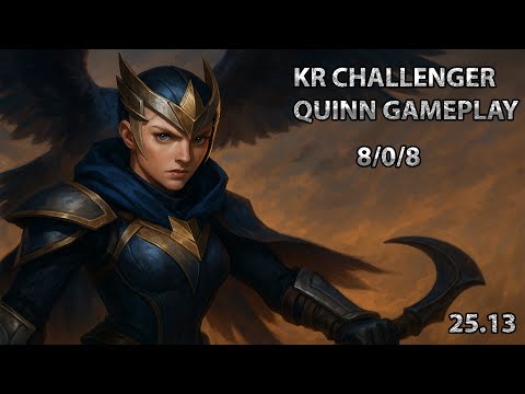 Quinn  vs Ryze | Top Lane | KR Challenger gameplay Patch 25.13| Season 15.2
