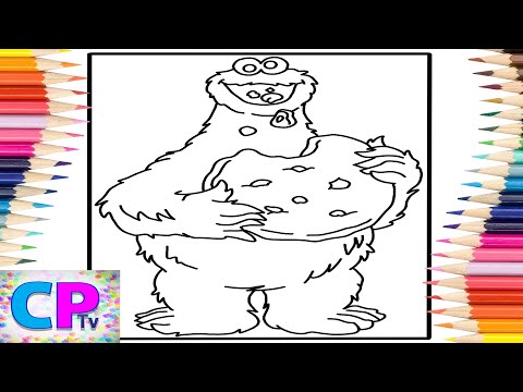 Cookie Monster Coloring Pages/Sesame Street/Cartoon - On & On (feat. Daniel Levi) [NCS Release]