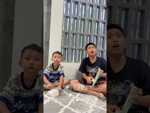 Mama marah gara gara razka bikin kotor rumah#shorts
