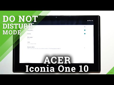 How to Enable DND Mode in ACER Iconia One 10 – Change Audio Profile