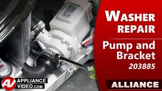 Washer Will Not Drain - Pump and Bracket Repair and Diagnostic