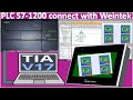 PLC S7 1200 Connect With HMI Weintek Simulation