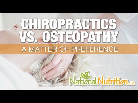Chiropractics vs Osteopathy