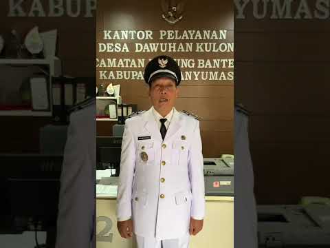 Sambutan Kepala Desa Dawuhan Kulon dalam rangka HUT RI Ke-81