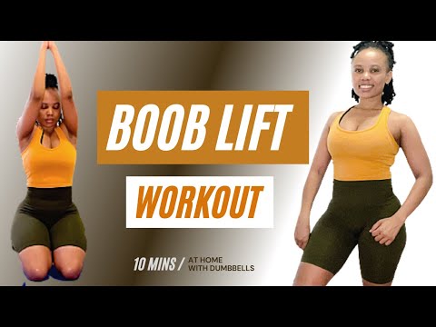 10 min BREAST LIFT WORKOUT WITH DUMBBELLS | Chest Exercises at Home| Fast and Effective